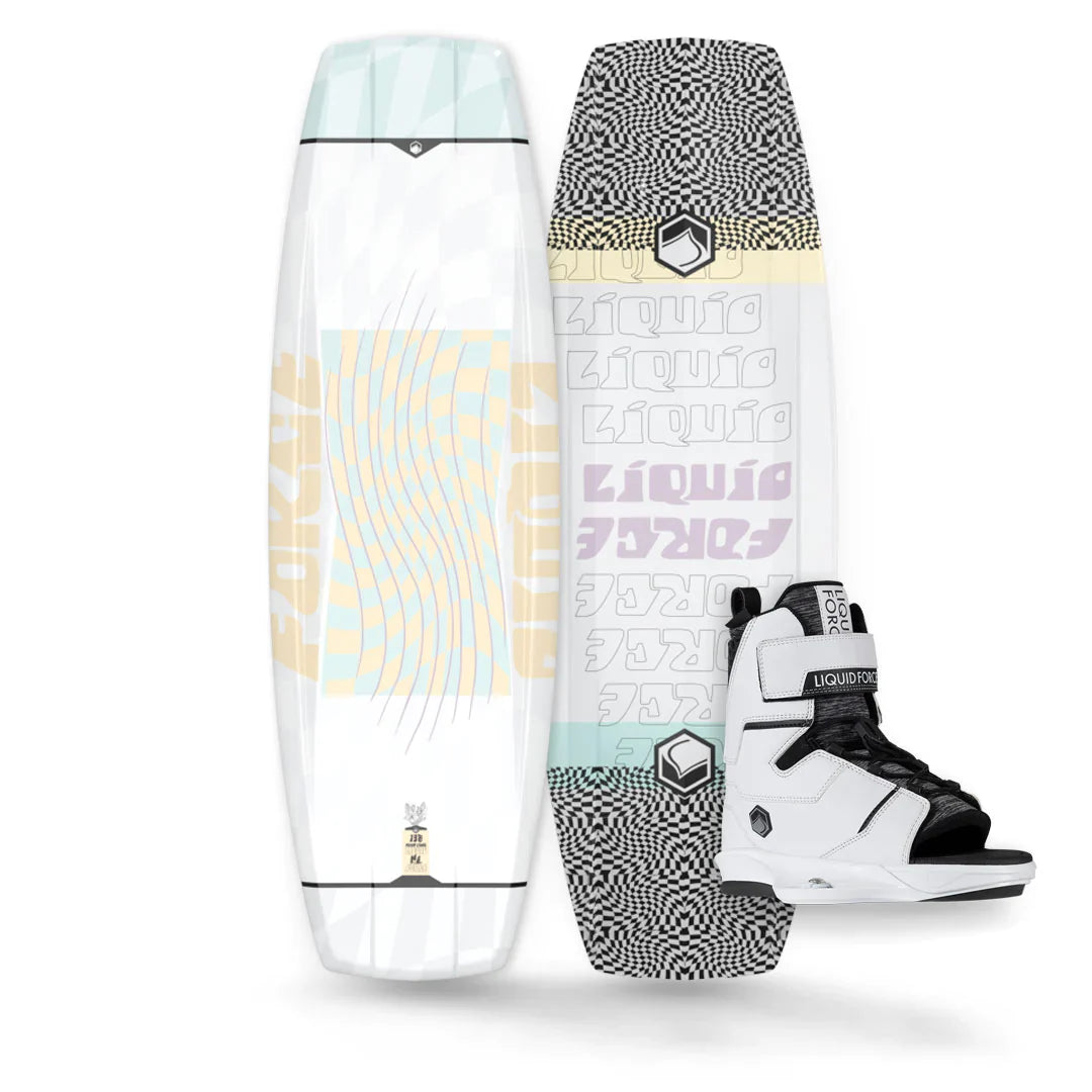 Liquid Force M. E. Wakeboard w/ Scan 6X OT Boots Package